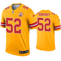 Men’s Kansas City Chiefs #52 Creed Humphrey Nike Gold Inverted Legend Jersey