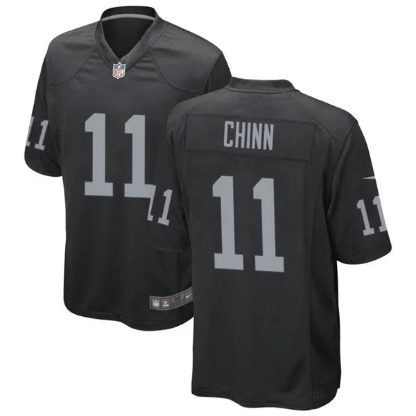 Men’s Las Vegas Raiders #11 Jeremy Chinn Nike Black Vapor F.U.S.E. Limited Player Jersey