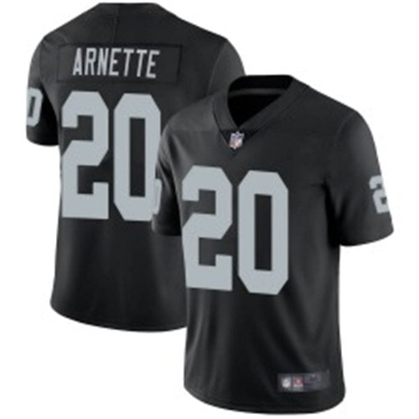 Men’s Las Vegas Raiders #20 Damon Arnette Nike  Black Team Color Vapor Untouchable Jersey