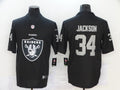Men’s Las Vegas Raiders #34 Bo Jackson Black Alternate Jersey