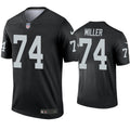 Mens Las Vegas Raiders #74 Kolton Miller Nike Black Vapor Limited Jersey