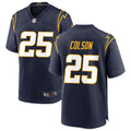 Men’s Los Angeles Chargers #25 Junior Colson Nike Navy Alternate Vapor Limited Player Jersey