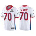 Mens Los Angeles Chargers #70 Rashawn Slater White 2022 AFC Pro Bowl Game Jersey