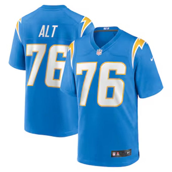 Men’s Los Angeles Chargers #76 Joe Alt  Nike Powder Blue Vapor Limited Player Jersey