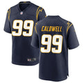 Men’s Los Angeles Chargers #99 Jamaree Caldwell Nike Navy Alternate Vapor F.U.S.E. Limited Jersey