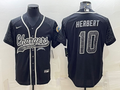 Men’s Los Angeles Chargers Justin Herbert #10 Black RFLCTV Limited Jersey Joint Edition