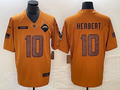 Men’s Los Angeles Chargers Justin Herbert #10 Brown 2023 Salute To Service Limited Jersey