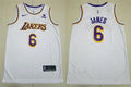 Men’s Los Angeles Lakers #6 LeBron James Nike 2022-23 White Association Player Jersey
