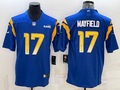 Men’s Los Angeles Rams Baker Mayfield #17 Blue Jersey
