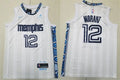 Mens Memphis Grizzlies #12 Ja Morant White 2025-26 City Edition Swingman Jersey