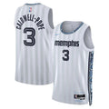 Mens Memphis Grizzlies #3 Kentavious Caldwell-Pope White 2025-26 City Edition Swingman Jersey
