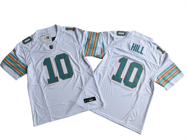 Mens Miami Dolphins #10 Tyreek Hill Nike White 2nd Alternate 2023 F.U.S.E. Vapor Limited Jersey
