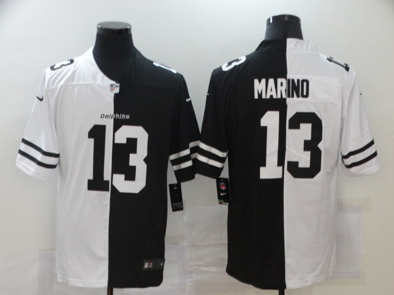 Men’s Miami Dolphins Dan Marino #13 Black/White Jersey