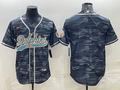 Men’s Miami Dolphins Grey Camouflage Blank Jersey
