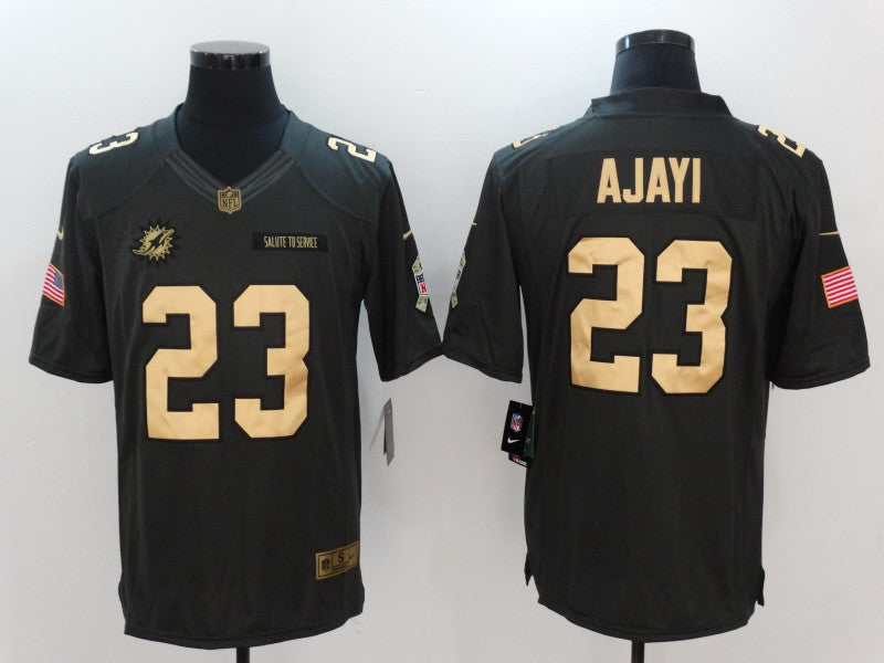 Men’s Miami Dolphins Jay Ajayi #23 Black Jersey