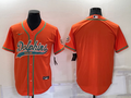 Men’s Miami Dolphins Orange Blank Jersey