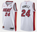 Mens Miami Heat #24 Norman Powell Nike White Association Edition Swingman Jersey