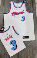Mens Miami Heat #3 Dwyane Wade Nike Original Vice Swingman Jersey White