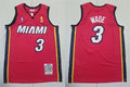 Mens Miami Heat #3 Dwyane Wade Red 2005-06 Champtions Hardwood Classics Jersey