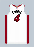 Mens Miami Heat #4 Ryan Conwell Nike White Association Edition Swingman Jersey