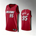 Mens Miami Heat #95 Bobby Portis Jr. Red Statement Edition Swingman Jersey