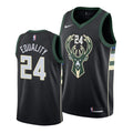 Mens Milwaukee Bucks #24 Pat Connaughton Black Jordan Brand Statement Edition Swingman Jersey