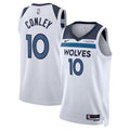 Mens Minnesota Timberwolves #10 Mike Conley Jr. White Association Edition Jersey