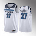 Men’s Minnesota Timberwolves #27 Rudy Gobert White Association Edition Jersey