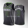 Men’s Minnesota Timberwolves #3 Jaden McDaniels 2022-23 Anthracite Statement Edition Player Jersey
