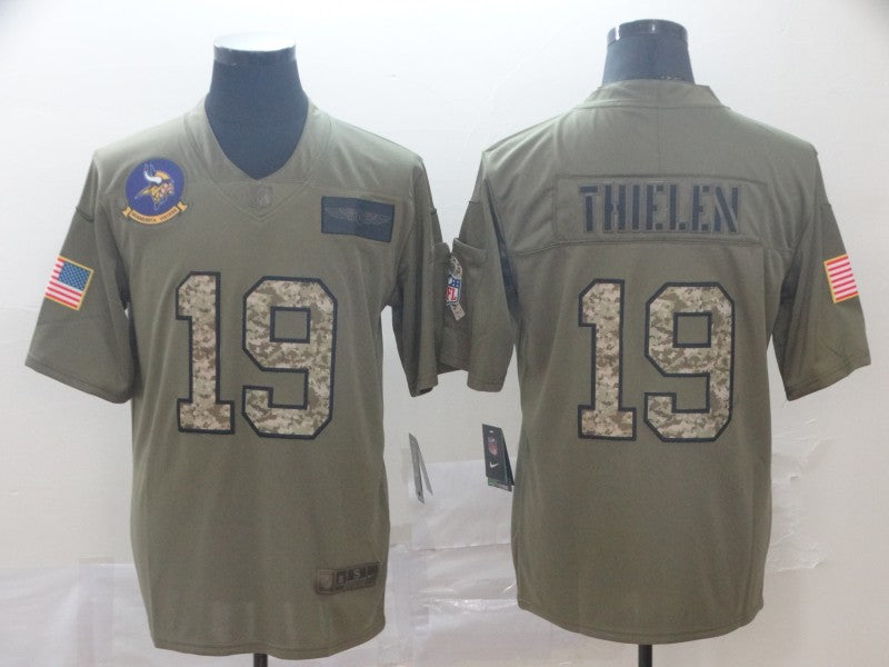 Men’s Minnesota Vikings Adam Thielen #19 Brown Authentic Jersey
