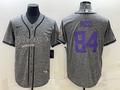 Men’s Minnesota Vikings Randy Moss #84 Gray Jersey Joint Edition