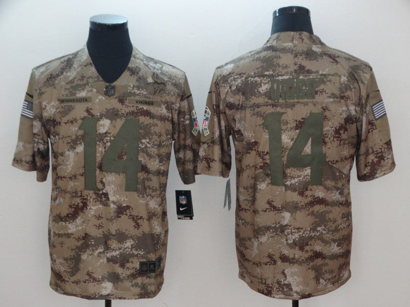 Men’s Minnesota Vikings Stefon Diggs #14 Camouflage Jersey