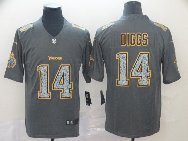 Men’s Minnesota Vikings Stefon Diggs #14 Gray Jersey