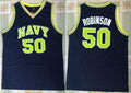 Men’s Navy Midshipmen #50 David Robinson Navy College Basketball Throwback Jersey