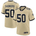 Mens New Orleans Saints #50 Khalen Saunders Nike Gold Gameday Golds Alternate F.U.S.E. Limited Jersey