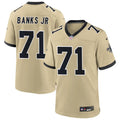 Mens New Orleans Saints #71 Kelvin Banks Jr. Nike Gold Gameday Golds Alternate F.U.S.E. Limited Jersey