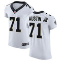 Mens New Orleans Saints #71 Kelvin Banks Jr. Nike White Vapor F.U.S.E Limited Jersey