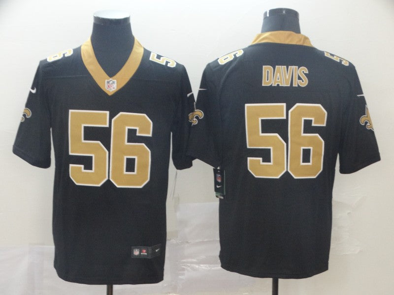 Men’s New Orleans Saints Demario Davis #56 Black Jersey