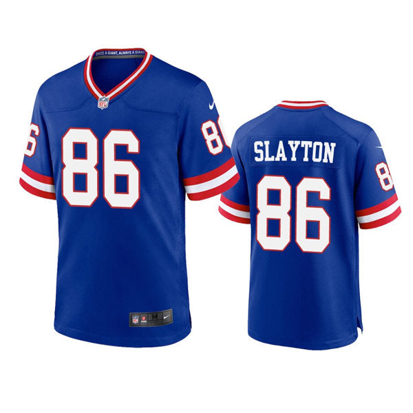 Men’s New York Giants #86 Darius Slayton Royal Classic Game Jersey