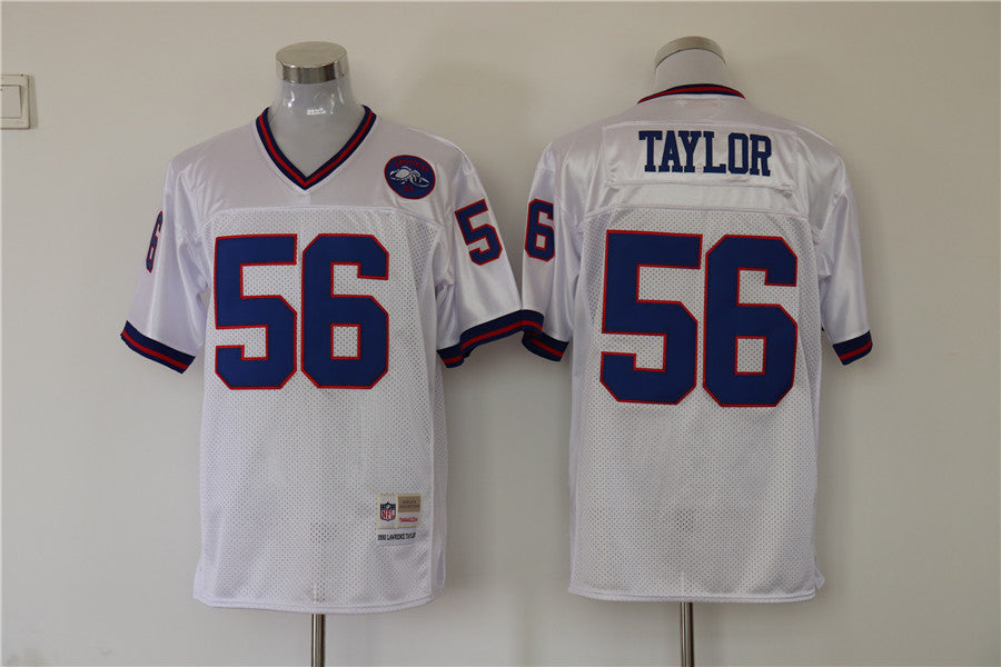 Men’s New York Giants Lawrence Taylor Mitchell & Ness White Legacy Jersey