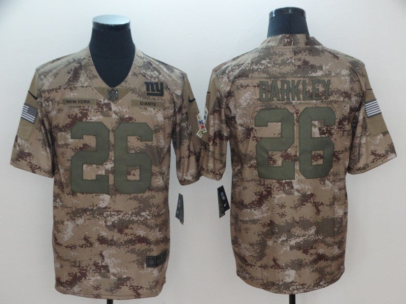 Men’s New York Giants Saquon Barkley #26 Camouflage Jersey