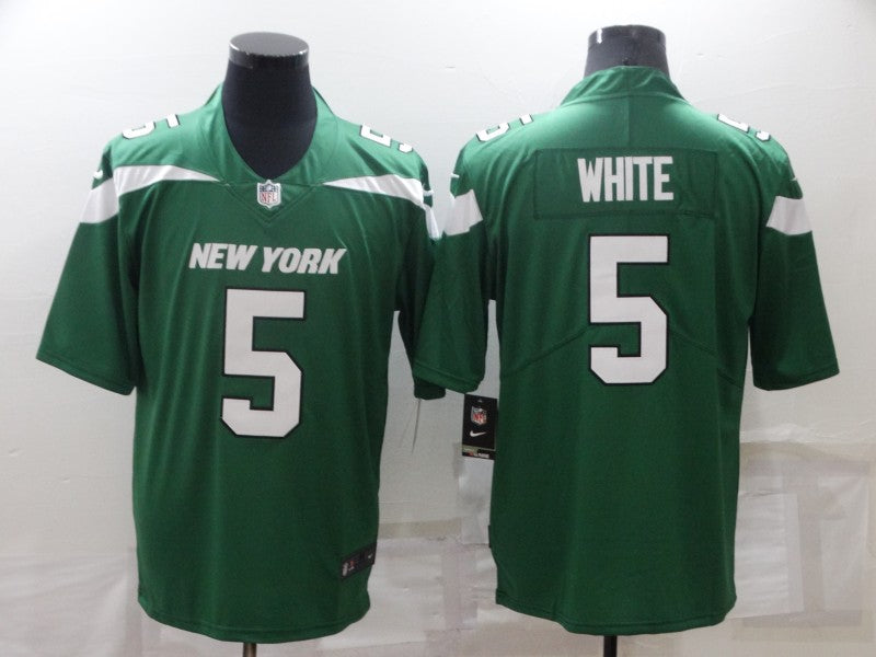 Men’s New York Jets Mike White #5 Green Jersey