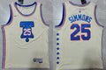Men’s Philadelphia 76ers #25 Ben Simmons Nike Cream 2021 Earned Edition Swingman Jersey