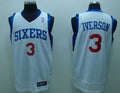Men’s Philadelphia 76ers #3 Allen Iverson White Jersey