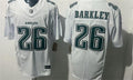 Mens Philadelphia Eagles #26 Saquon Barkley Nike Tundra White Fashion Game Jersey