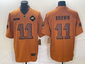 Men’s Philadelphia Eagles A.J. Brown #11 Brown 2023 Salute To Service Limited Jersey