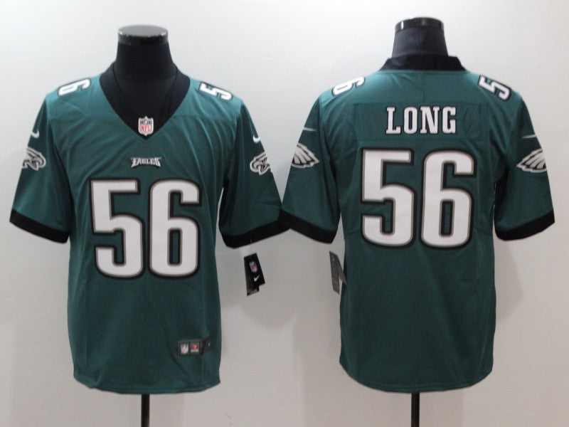 Men’s Philadelphia Eagles Chris Long #56 Midnight Green Jersey