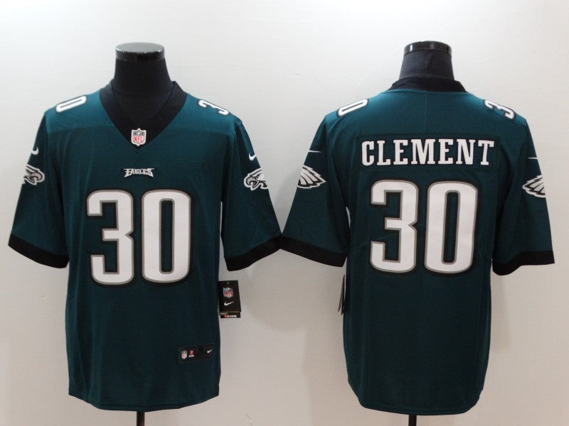 Men’s Philadelphia Eagles Corey Clement #30 Midnight Green Jersey