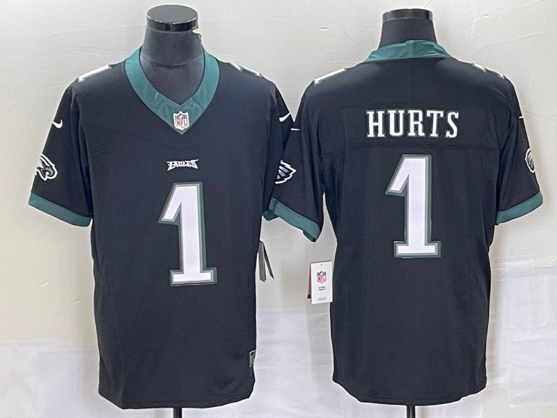 Men’s Philadelphia Eagles Jalen Hurts #1 Black Jersey