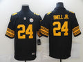 Men’s Pittsburgh Steelers #24 Benny Snell Jr Nike Black Vapor Untouchable Color Rush Jersey